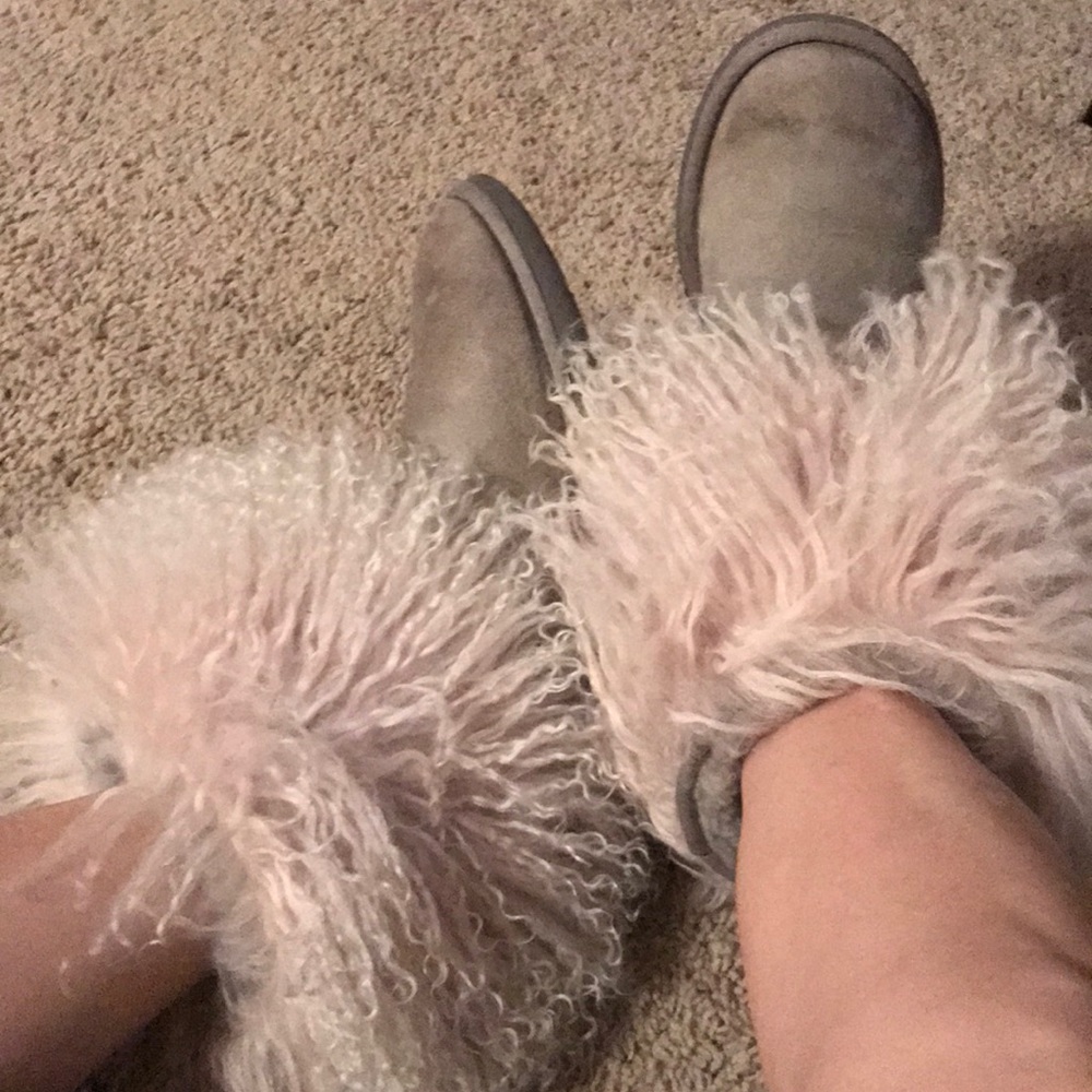 Authentic Ugg Mongolian grey boots